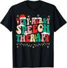 Very Merry Speech Therapy Christmas Speech Therapist SLP T-Shirt