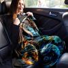 1pc Composition of Fire Water Earth and Air Dragons Blanket  Soft Throw for Home Decor, Gift Idea, Living Room, Travel, Camping, Car Blankets