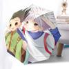1pc Devil Hunter Chibi Characters Automatic Folding Umbrella Portable 3-Fold Design with Iron Frame, Perfect for Outdoor Use, Festive Gifts, Travel, D