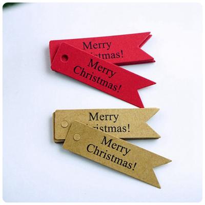 With Rope Home Decor Gift Wrapping Gifts Label Christmas Ornaments Xmas Hanging Kraft Paper Tags