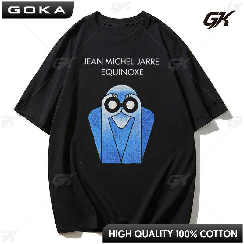 Jean Michel Jarre Equinox Elektroniczna pamiątka muzyczna Drukowana koszulka z krótkim rękawem bawełniana Street Wear Cool Everyday Unisex Kobiety Topy
