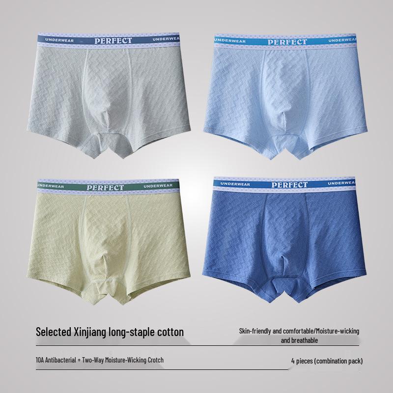 Teen Boys' Antibacterial Cotton Boxer Briefs (Ages 15-18)