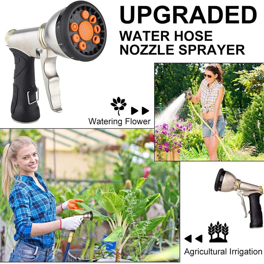 Adjustable Patterns Anti Slip Sprayer Ergonomic Handle Hose Nozzle Specifications Thumb Control Comfortable Grip China Mainland