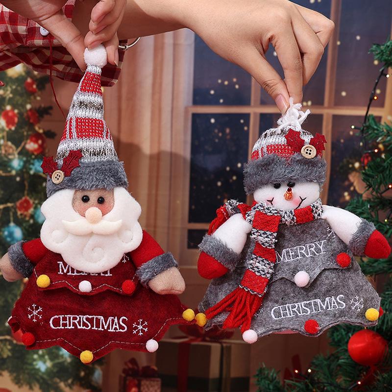 Christmas Gift Bags: Kids' Cartoon Candy & Apple Decor In Santa & Tree Shapes