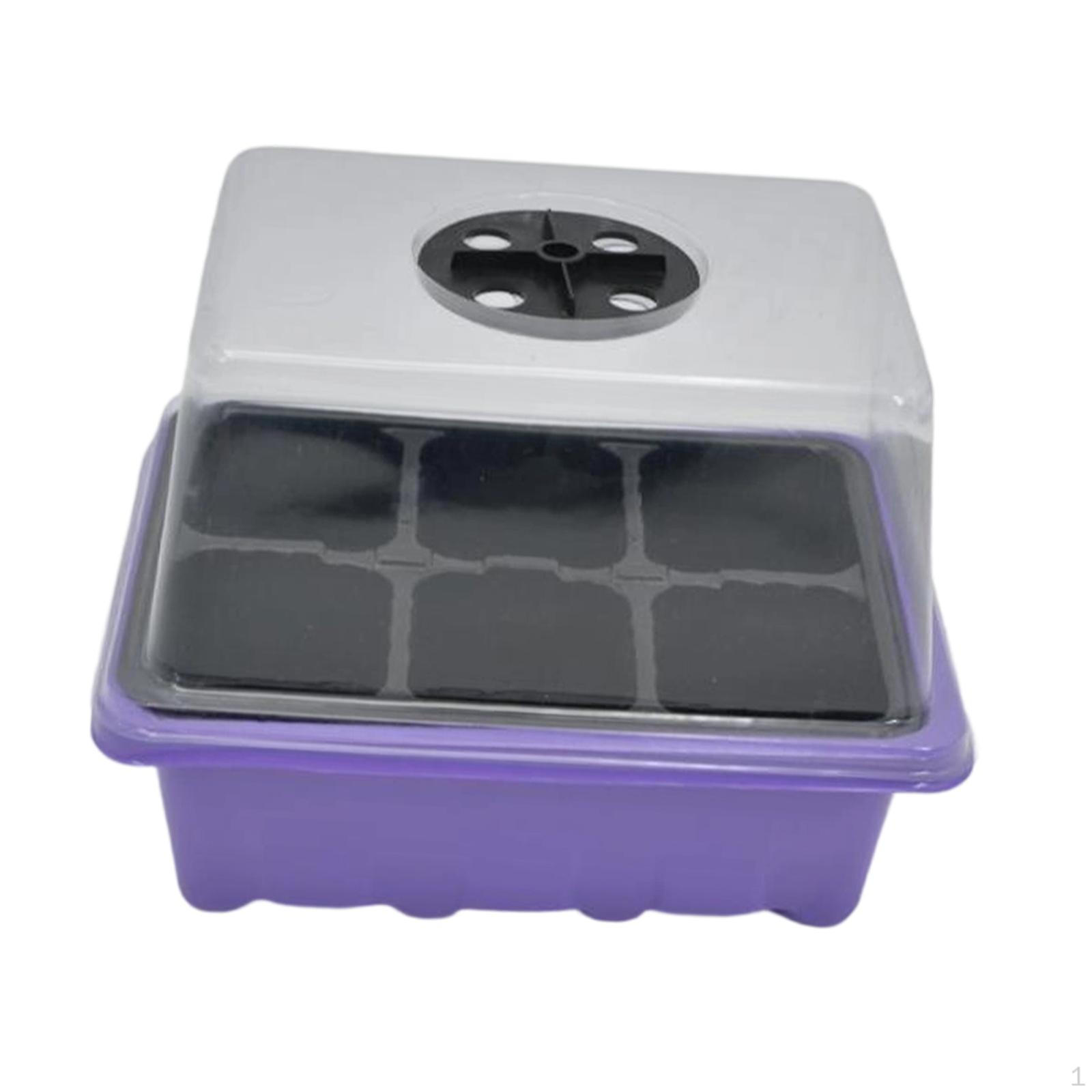 

Seeding Starter Tray Constructed of Pp Includes Plant Growth Observation Practical Design Ventilated 6 holes
