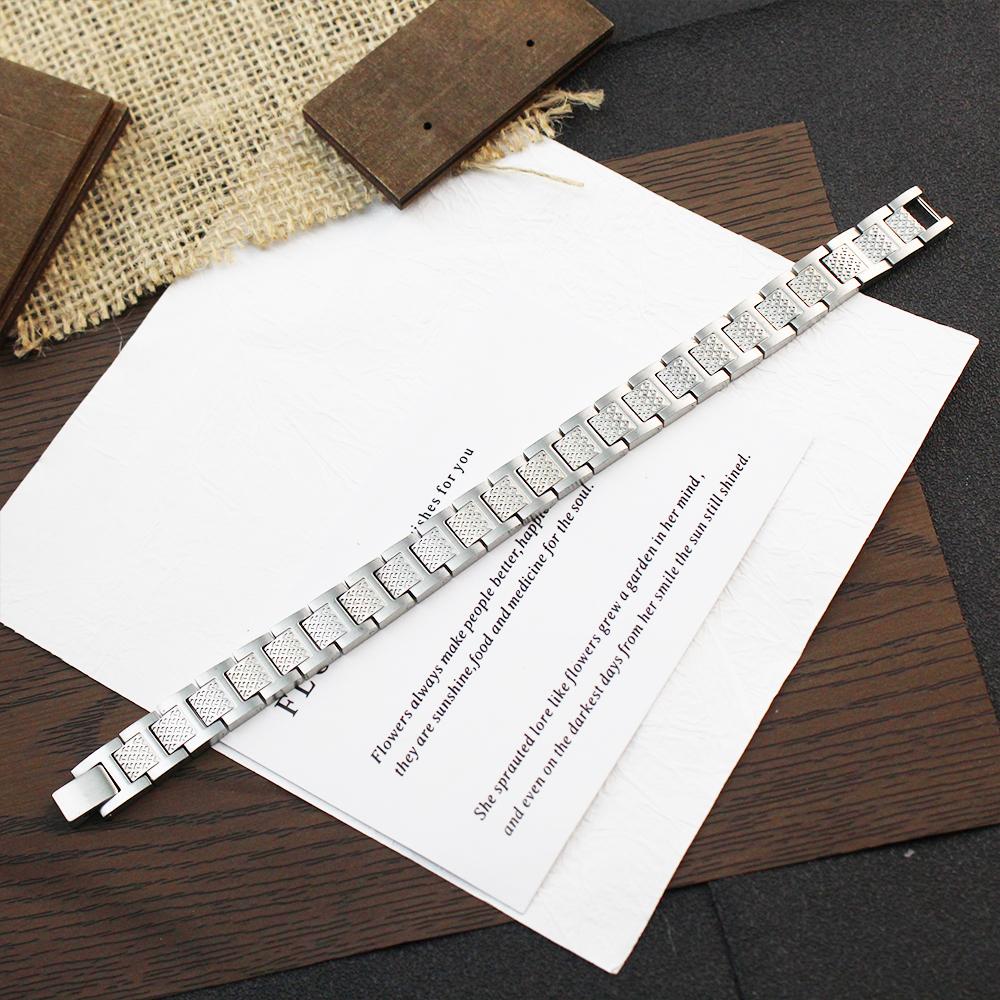 Hiphop-style Stainless Steel Chain & Link Men's Watch Strap PVD Gold Silver Black Bracelet Best Creative Gift Boyfriend Jewelry