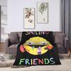 Smiling Friend Games Blanket  Warm Soft Funny Plush Throw Blanket For Bedroom Travel Office Flannel Bedspread Bed Cover