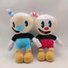 24cm Cuphead Plush Toys Mugman Game Doll Toys Adventure Game Soft Stuffed Plush for Kids Birthday Gift