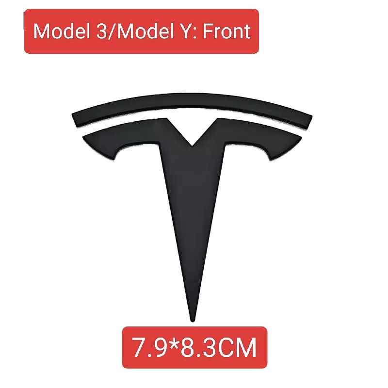 ABS 1 PZ 2 PZ 3 PZ Auto Anteriore Per Tesla ModelY Model3 Copri Cofano Adesivo Emblema Styling Carrozzeria Posteriore Bagagliaio Badge Decalcomania Accessori JI3