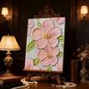 Perlenmalset Thema Rosa Blumen Rahmenlos Handarbeit DIY Schlafzimmerdekoration Wohnzimmer Wandkunst Raumdekoration Kunsthandwerk Dekoration