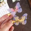 2pcs Rhinestone Hair Clip Set Colorful Butterfly Kids Bangs Clip Kids Barrettes  Birthday Gift