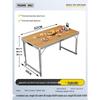 Portable Aluminum Folding Table - Multifunctional Dining, Study, or Outdoor Use