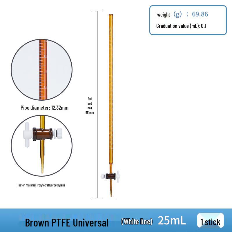 Jundingying PTFE Acid-Base Glass Burette