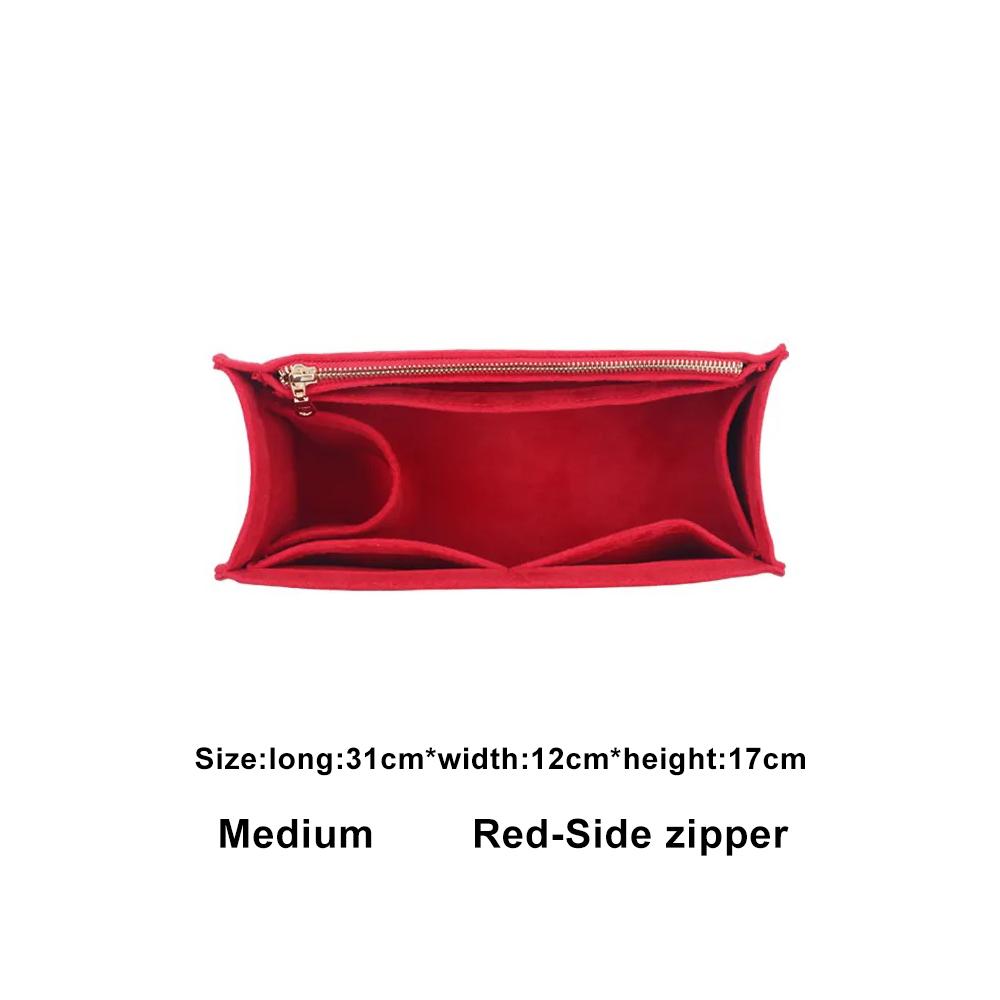Large Capacity Tote Bag Organizer Makeup Storage Felt Insert Bag Organizer Custom Size Insert Bags for Toiletries Accessories