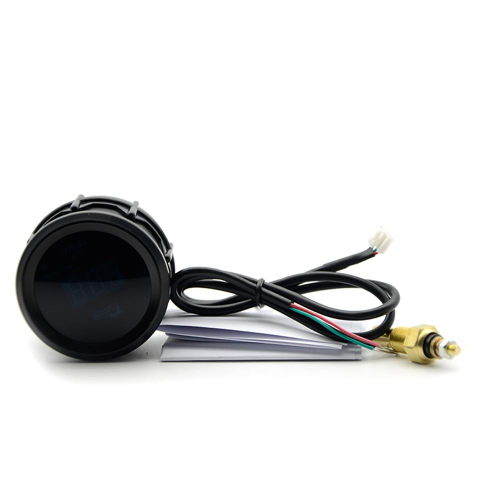 2'' 52MM Car Digital Blue Led Water Temperature Gauge 40-150℃ With Water Temp Joint Pipe Sensor Adapter