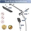 Concealed Shower Set: 12" Square Top Spray with 3-Function Handheld Shower Head (Jet & Water Functions)