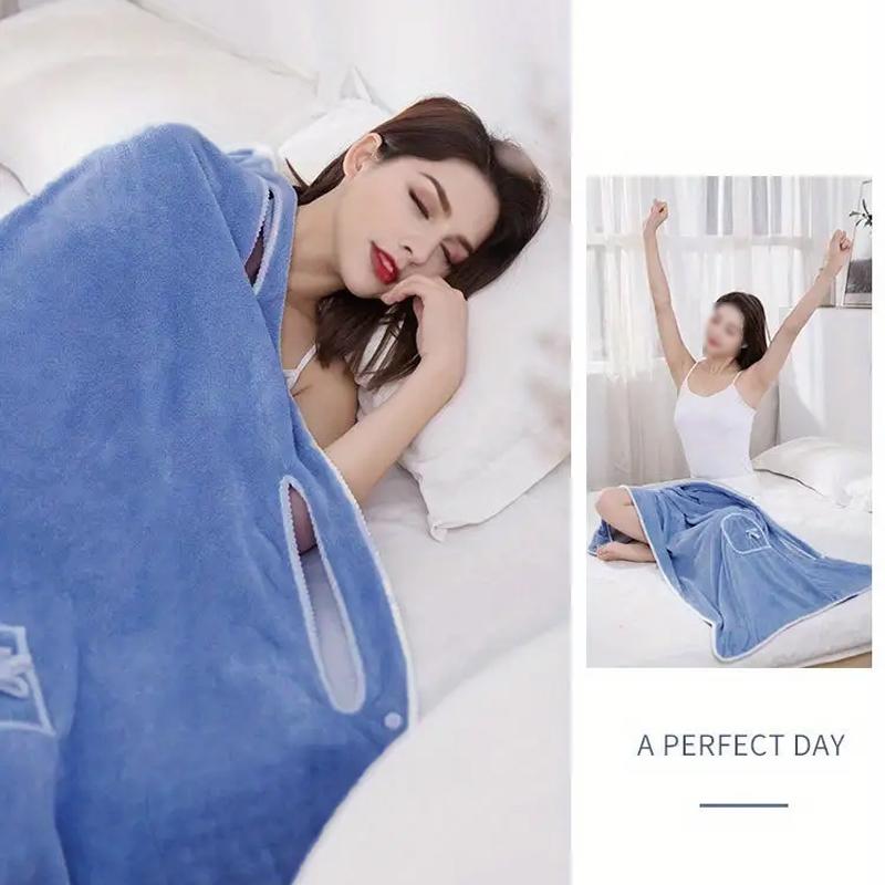 Plus Size Women's Wearable Shower Skirt,Women's Coral Fleece Wearable Bath Skirt Towel, Absorption Water Quick Drying Salon Spa Sauna Wrap Robe