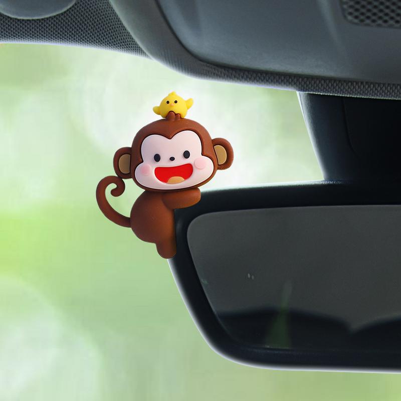 Cartoon Affen Ornament Auto Mittelkonsole Navigationsbildschirm Schöne Affenpuppe Automotive Armaturenbrett Innenraumzubehör
