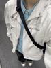 Unisex Washed Canvas Harrington Jacket with Multi-Pocket Stand Collar