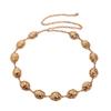 Metal Cloud Waist Chain For Women With Retro Engraving And Geometric Elements Spring