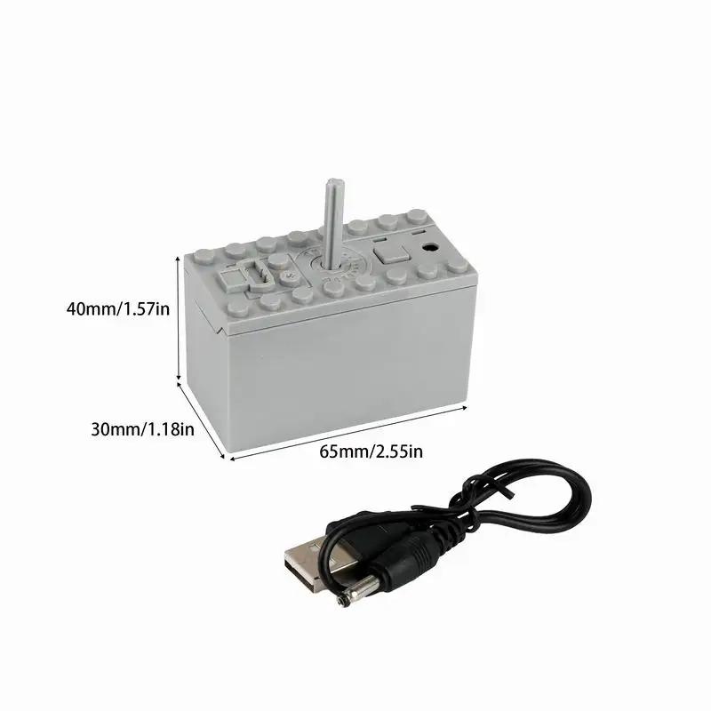MOC Hi-tech díly Nabíjecí box na lithiové baterie Kostky Nástroj pro napájení pro motor auta/vlaku PF Stavebnice Hračky Příslušenství