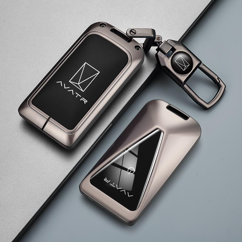 For Avatr 07 06 12 11 Car Key Case Zinc Alloy Keychain Key Fob Cover Buckle Protective Case Accessoroes