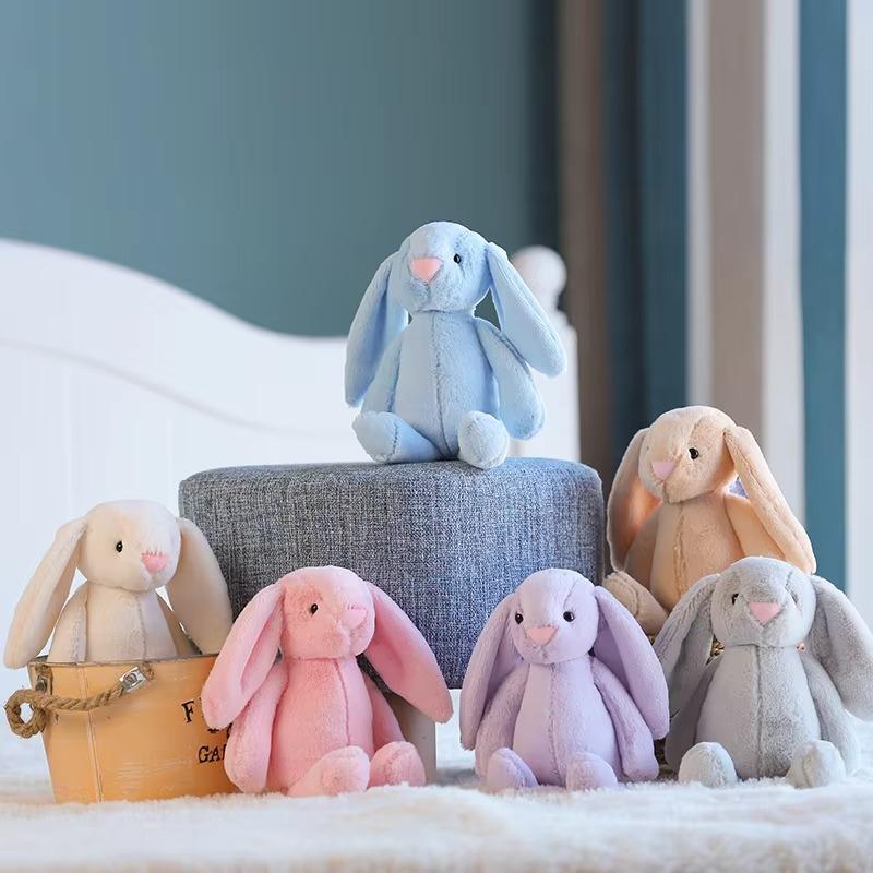 Soft Stuffed Animal Benny Rabbit Bunny Baby Doll Big Ears Rabbit Plush Toy Custom Wholesale