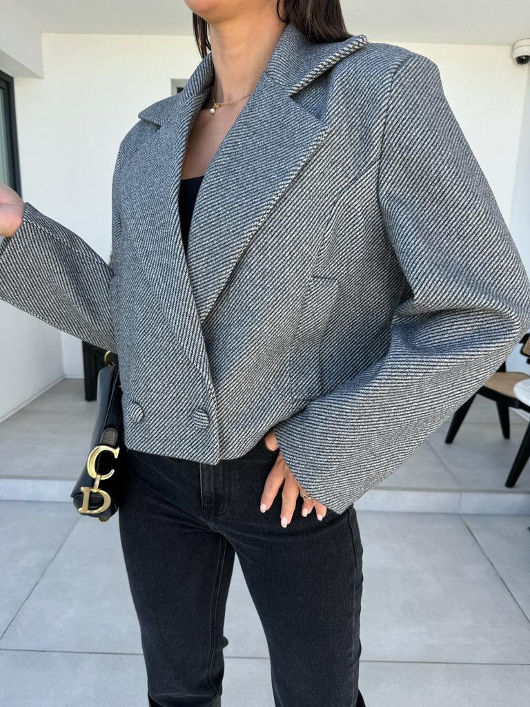 New, autumn and winter fashion British suit collar solid color woolen small coat women's clothing