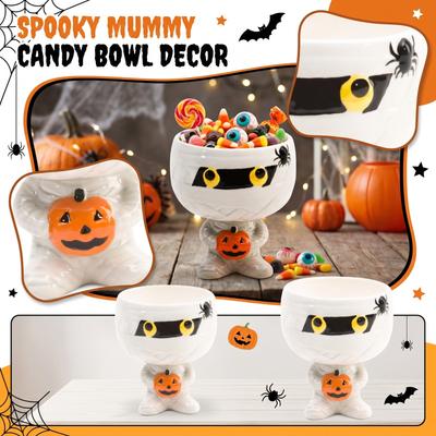 Halloween Decorative Candy Bowl for Holiday Treats and Party Snacks