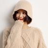 Cashmere Autumn and Winter New Women's Korean-style Flat Thickened Simple Fisherman Hat Top Knitted Hat