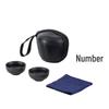 Tao Ding Xuan Ceramic Travel Tea Set (1 Pot, 4 Cups)