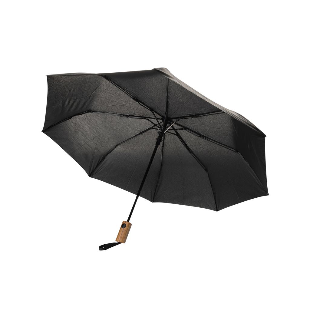 XD Collection Kaycey Acacia Wood Aware Folding Umbrella