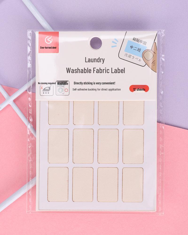 Washable Name Stickers: Self-Adhesive Clothing Labels for Kids, Perfect for Kindergarten and School Supplies