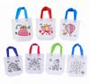 5 Sets DIY Graffiti Bag with Markers Handmade Painting Non-Woven Bag for Children Arts Crafts Color Filling Drawing Bags Toy