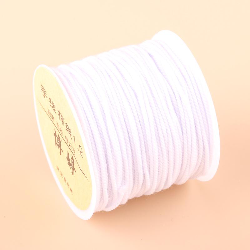 20m Multicolor Tie-Dyed Cotton Thread for DIY Moon Bodhi Bracelet