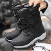 36-42 Stivali da Neve Invernali da Donna Scarpe di Cotone Scarpe Calde Ispessite Stivali di Cotone Antifreddo Scarpe da Trekking Bianche