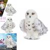 Adorable Wizard Snowy Owl Plush Toy Soft Stuffed Doll For Kids Christmas Gift