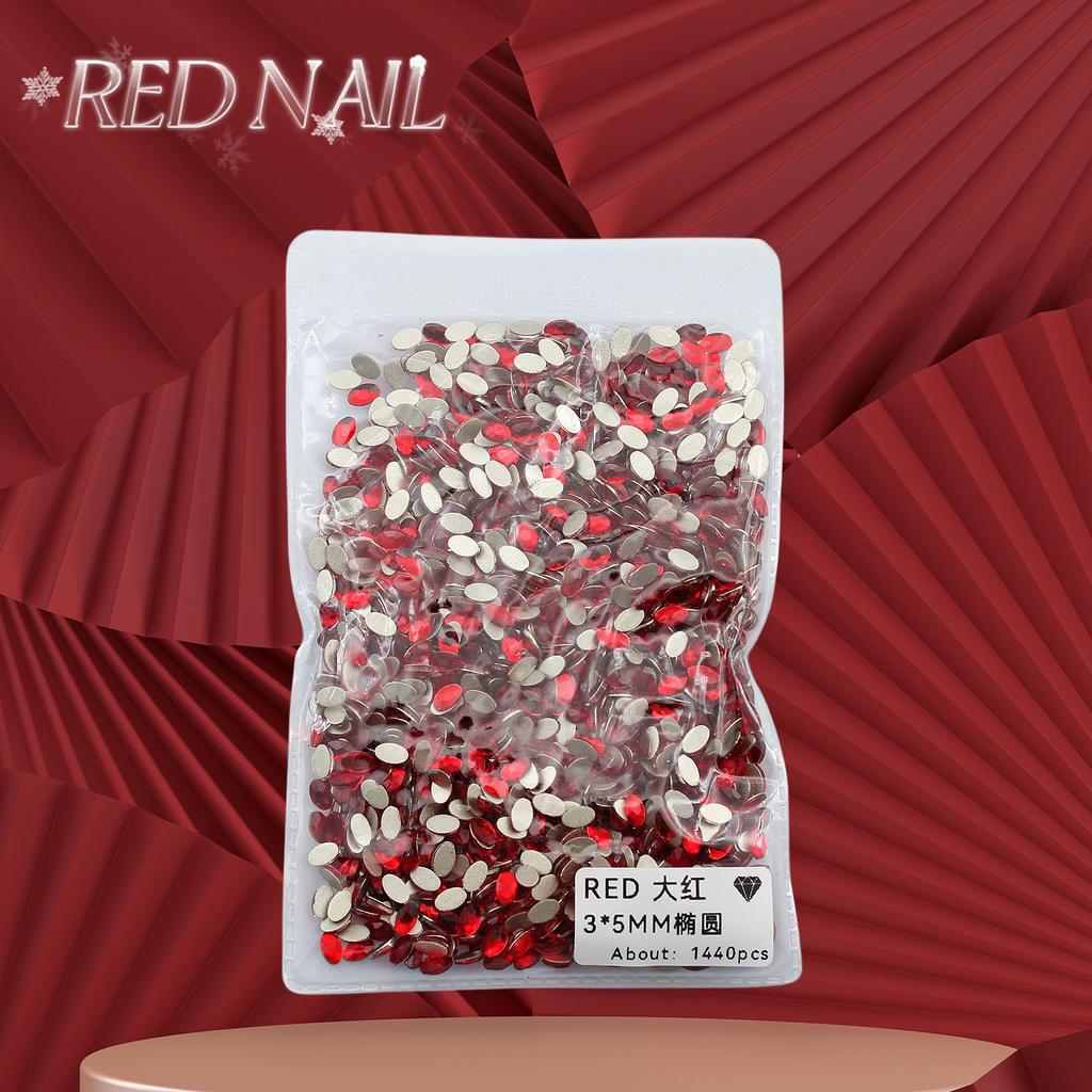 Pachet întreg de Crăciun de Anul Nou, mic, mare, roșu, fund plat, formă specială, diamant, artă pentru unghii, ornament pentru unghii, diamant roșu în formă specială