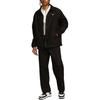 Nike Authentic Solid Color Lined Coach Jacket Men Outerwear Black FD7844-010