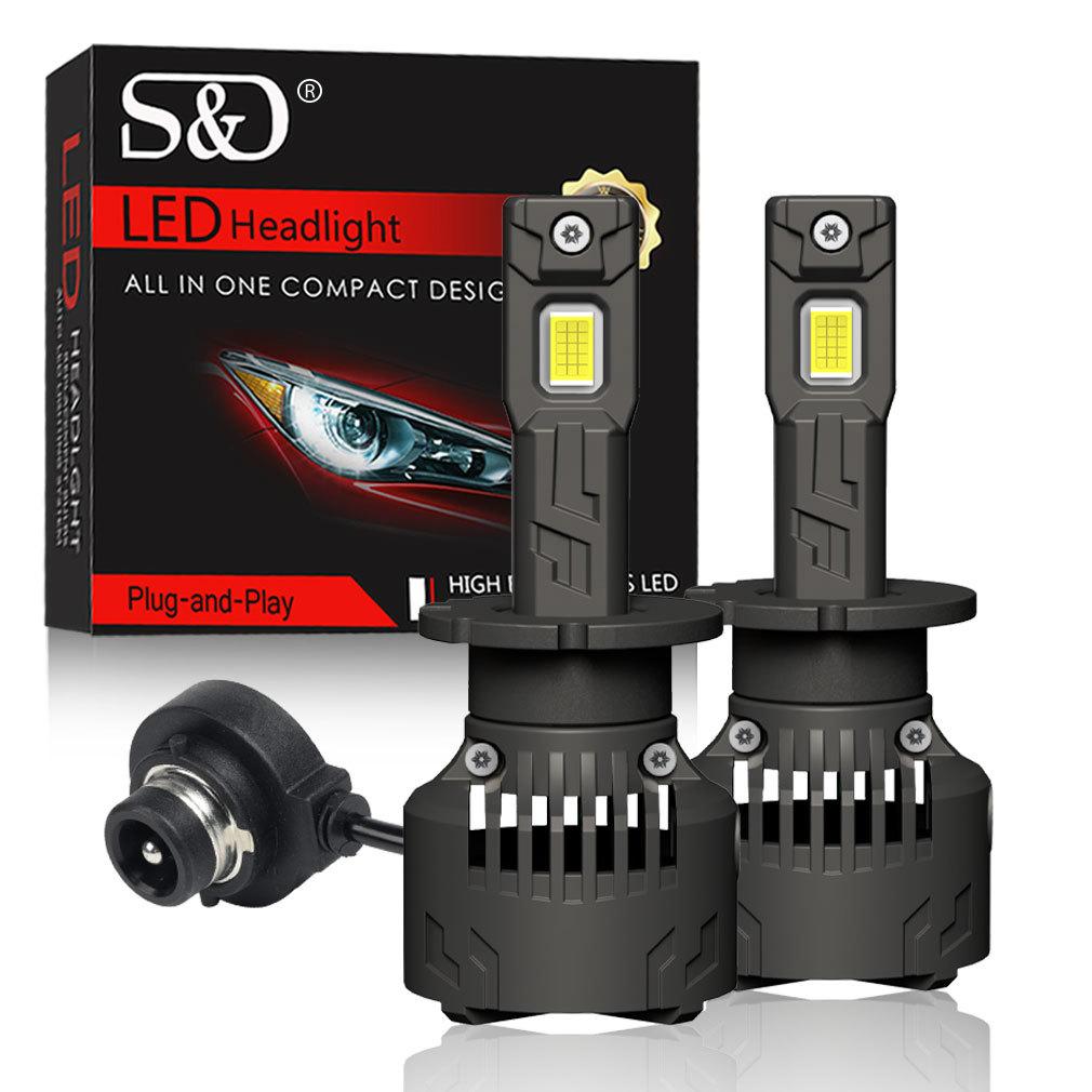 

2 шт. 60000 лм D3S світлодіодні лампи для фар D1S D2S D4S D8S D1R D2R D3R D4R D8R Turbo LED 30-ядерні CSP лампи для BMW Benz Volvo, CANbus 120 Вт, фари 6500K D2S/D2R