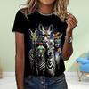 Fashion Women Animal Zebra Butterfly Print T Shirt Funny Casual O-neck Short Sleeves T-shirt Summer Female Tee Shirt