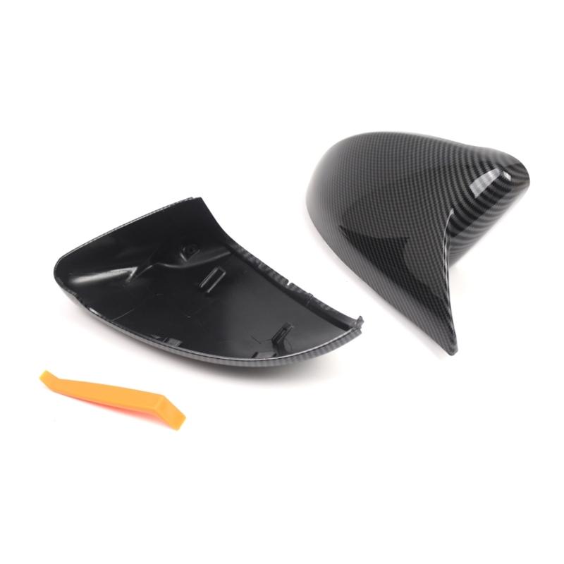 Carbon Fiber Pattern Mirror Cover Strong Scratch Resistant Mirror Case Hassle Free Setups Suitable for MK7 Golf