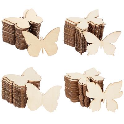 10 Stück Holzschmetterling Rohling Kinder Malspielzeug Ostern Heimdekoration Hochzeit Geburtstagsfeier Geschenk Unfertige DIY-Bastelarbeiten