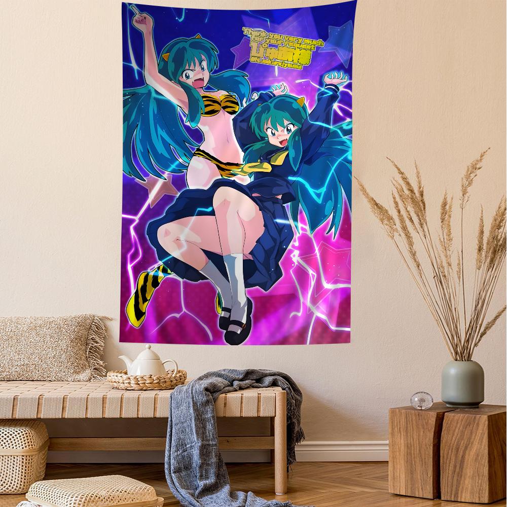 Urusei Yatsura Anime Cartoon Tapestry Wall Hanging Decoration Household Home Decor for Living Room Bedroom Dorm