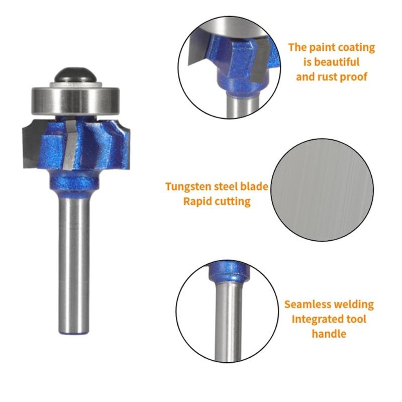 Multiple Semidiameter Corner Rounding End Mill Enhancing Wear Resistance Long Life for Furniture Decoration Work In Single Setups