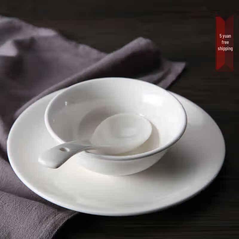 Xidian Pure White Ceramic Dinnerware Set
