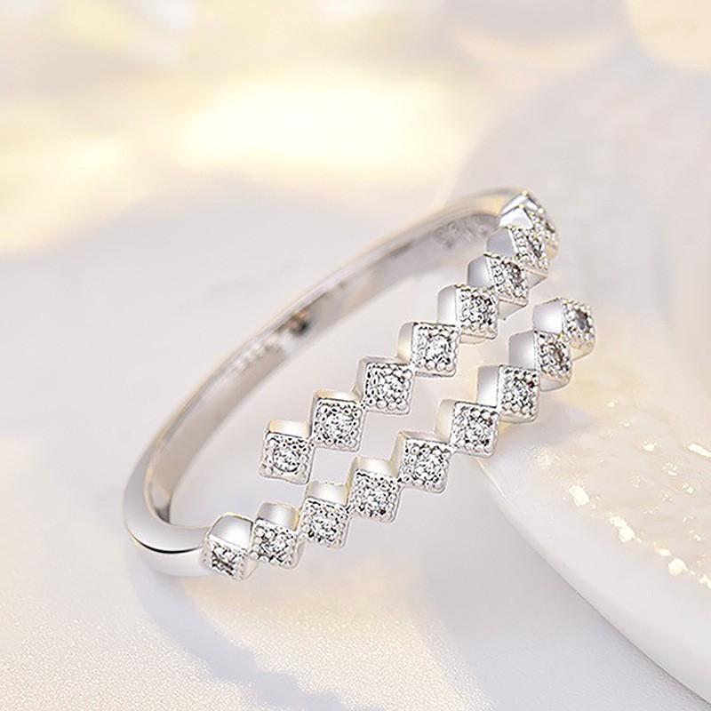 New 925 Silver Ring 5A Zircon for Women Wedding Jewelry Engagement Charm Party Fashion Gift Top Quality Ring