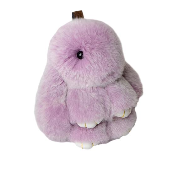 Frosted Bunny Plush Keychain 15cm Soft Faux Rabbit Fur Pendant for Bags Keys Cute Standing Stuffed Animal Adorable Birthday Gift for Girls Rabbit 15cm