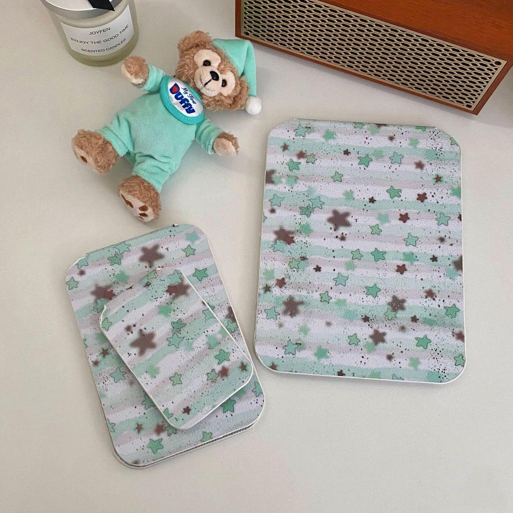 Portable Girly Floral Folding Makeup Mirror for Travel & Dormitory