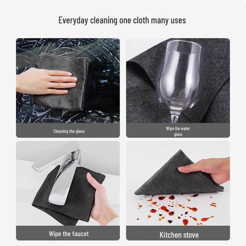Magic Streak-Free Lint-Free Glass Cleaning Cloth - Thick, Absorbent & Non-Shedding for Mirrors